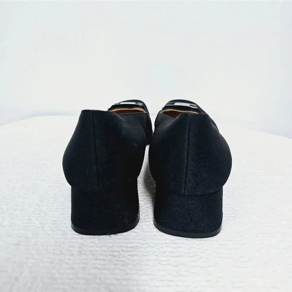 Salvatore Ferragamo 7.5 A black logo buckle granny heels​ - Picture 3 of 13